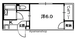 ロータリーマンション藤田町【1階】の間取り