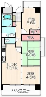 カサグランデ 鶴見緑地【4階】の間取り
