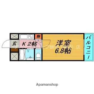 フローラル横堤【1階】の間取り