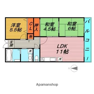 デイグラン鶴見EAST【8階】の間取り