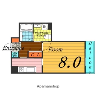 デイグラン鶴見【9階】の間取り
