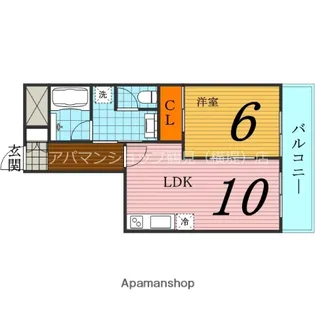 大橋マンション五番館【9階】の間取り