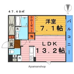 大阪府大阪市鶴見区今津北2丁目【マンション】の間取り