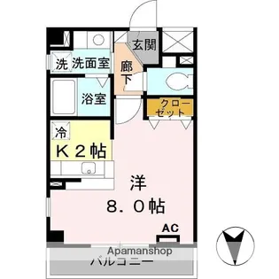 メイト 鶴見【3階】の間取り