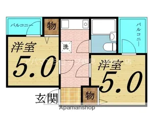 エストマーレ鶴見一番館【5階】の間取り