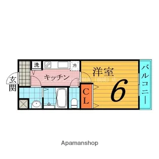 リバーコート諏訪【1階】の間取り