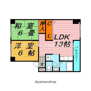 シャンボール鶴見【3階】の間取り