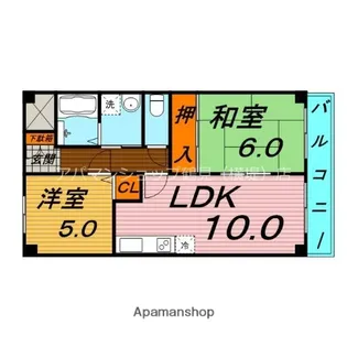 メゾンボルタ【2階】の間取り