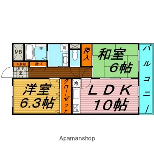ウイング鶴見【5階】の間取り
