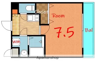 プラディオ徳庵 セレニテ【5階】の間取り