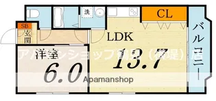 ツダフラット【2階】の間取り