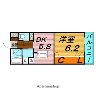 カーサデスパシオ【3階】の間取り