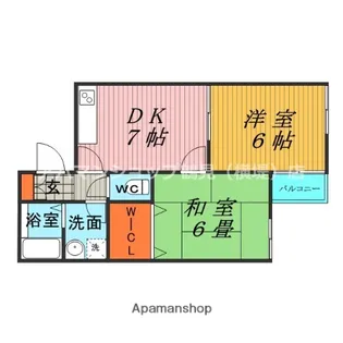 シームリーワン【1階】の間取り