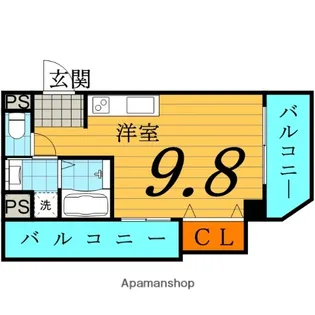 大橋マンション 三番館【3階】の間取り