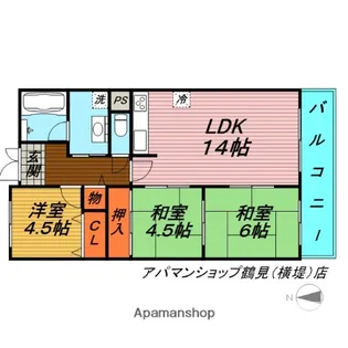 グリーン鶴見【3階】の間取り