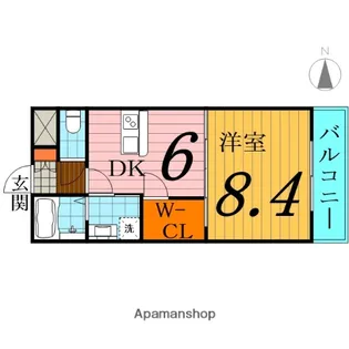 グレイスパルコート【4階】の間取り
