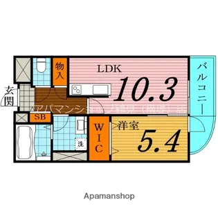ジョイパーク鶴見【5階】の間取り