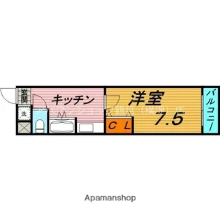 グレイス門真南【3階】の間取り