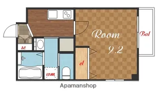エヌエムトラントシス【2階】の間取り