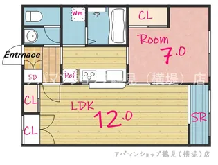 レオパレス千成?【2階】の間取り