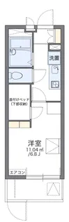 レオパレスタカセ【1階】の間取り