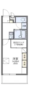レオパレスIB【1階】の間取り