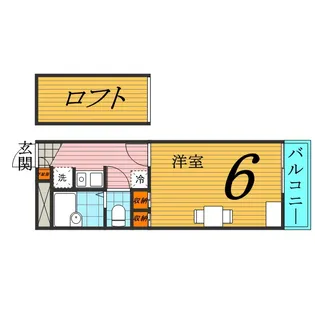 レオパレスMINAMINOⅡ【1階】の間取り