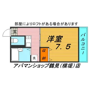 レオパレスメゾン・ド・エトワール【1階】の間取り