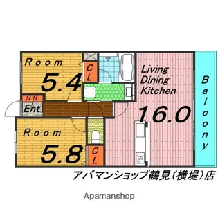 トレスアコルデ【7階】の間取り