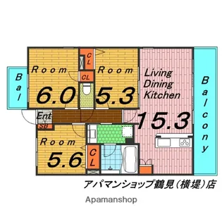 トレスアコルデ【7階】の間取り
