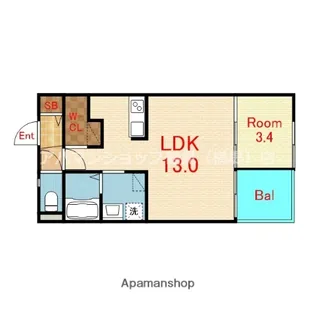 STEADY稲田本町【3階】の間取り