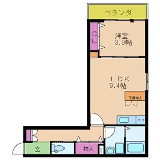 ALTAIR今福 (アルタイルイマフク)【2階】の間取り