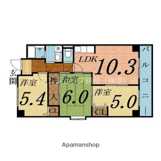 エスペランサ門真南【6階】の間取り