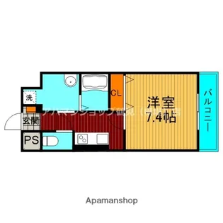 WELFORT TSURUMI(ウェルフォート鶴見)【4階】の間取り