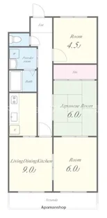 グランメールシマノ【2階】の間取り