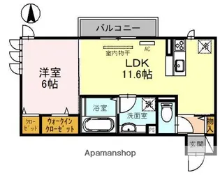 大阪府東大阪市楠根2丁目【アパート】の間取り