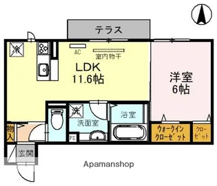 大阪府東大阪市楠根2丁目【アパート】の間取り