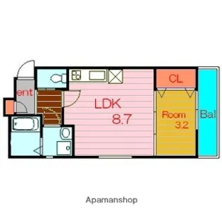 ルレーヴ今津サウス【2階】の間取り