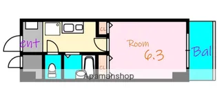 大阪府東大阪市川俣1丁目【マンション】の間取り