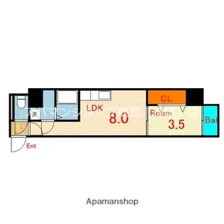 GROOVE今福鶴見【4階】の間取り