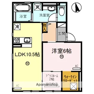 大阪府東大阪市加納2丁目【アパート】の間取り