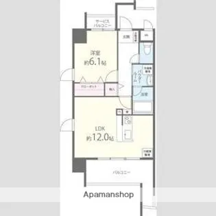 大阪府東大阪市高井田中5丁目【マンション】の間取り