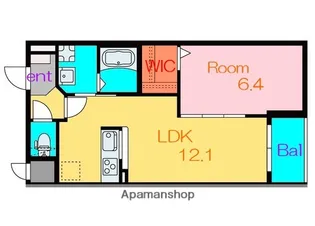 アムール【1階】の間取り