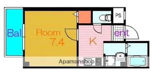 ヴィラナリー放出【9階】の間取り