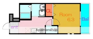 フジパレス今津中Ⅲ番館【2階】の間取り