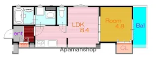 大阪府大東市諸福5丁目【アパート】の間取り