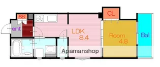 大阪府大東市諸福5丁目【アパート】の間取り