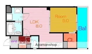 大阪府大東市諸福5丁目【アパート】の間取り