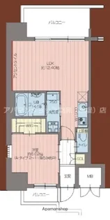 プレジオ森河内ASIAN【13階】の間取り