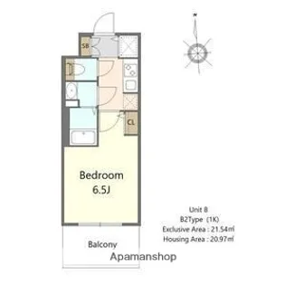 大阪府東大阪市高井田西6丁目【マンション】の間取り